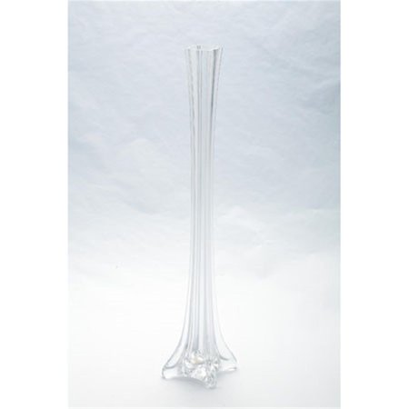 DIAMOND STAR Diamond Star 87187 20 in. Tower Vase; Clear 87187-20C